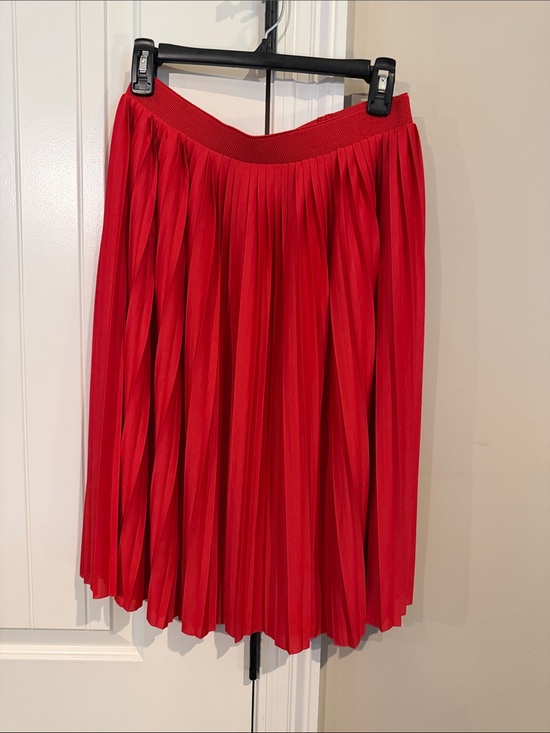 H&M Dresses & Skirts - H&M Red Pleated A-Line Skirt